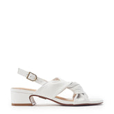 Macarena Off White Leather Sandals