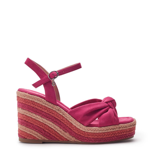 Margaritaa Pink Faux Suede Sandals