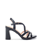 Missani Black Snake Print Sandals