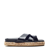 Morornie Black Porvair Sandals