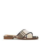 Naela Off White Textile Sandals