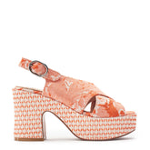 Nakara Orange Textile Sandals
