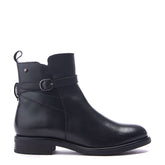 Navres Black Leather Boots