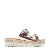 Nestta Rose Gold Metallic Sandals
