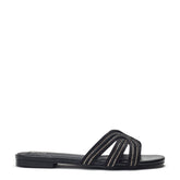 Nymph Black Textile Sandals