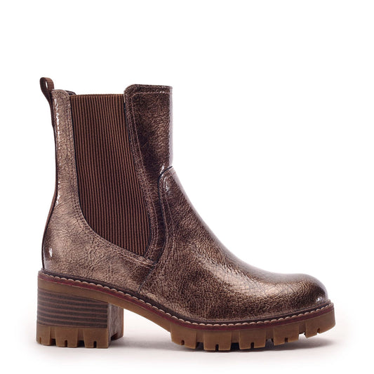 Odima Bronze Patent Boots