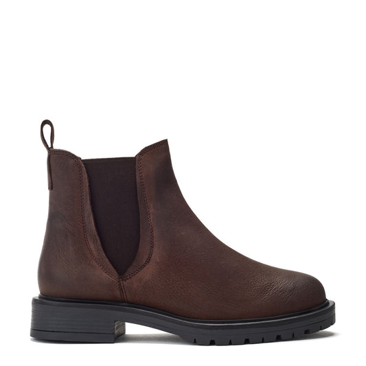 Okasa Dark Brown Leather Boots