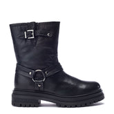 Olencia Black Leather Boots