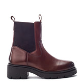 Olliia Dark Tan Leather Boots