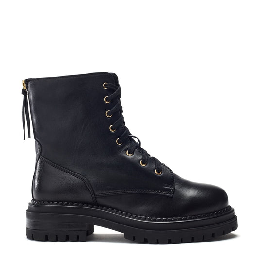 Onnay Black Leather Boots