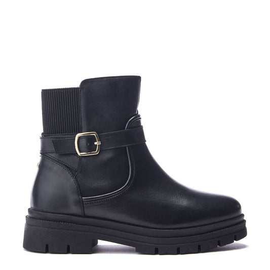 Onnis Black Leather Boots