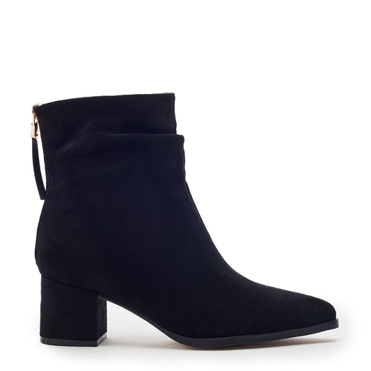 Paritza Black Alcantara Boots