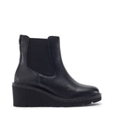 Parth Black Leather Boots