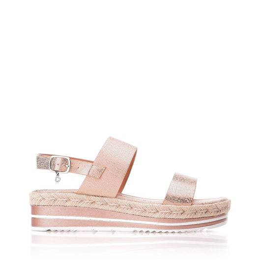 Periso Rose Gold Porvair Sandals