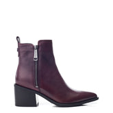 Perth Burgundy Leather Boots