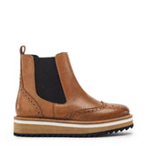Priyah Tan Leather Boots