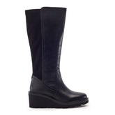 Rosemarey Black Leather Boots