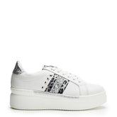 Salomie White-Metallic Porvair Trainers
