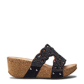Salvia Black Porvair Sandals