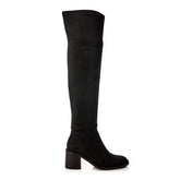 Sarianne Black Alcantara Boots