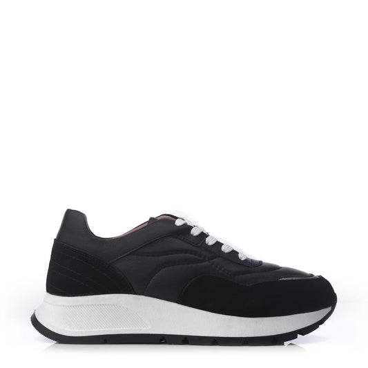 Sh Adaggio Black Leather Trainers