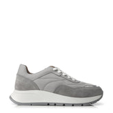 Sh Adaggio Grey Leather Trainers