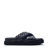 Sh Aimee Black Leather Sandals