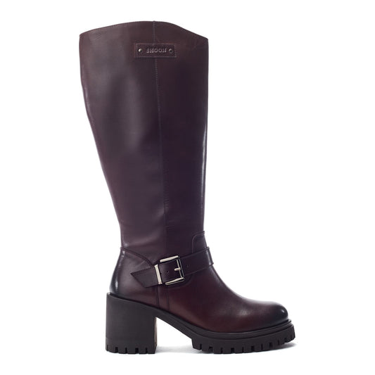 Sh Arran Burgundy Leather Boots