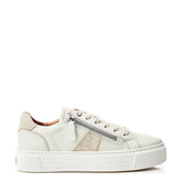 Sh Ely Off White Leather Trainers