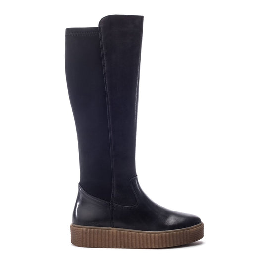 Sh Indi Black Leather Boots