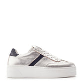 Sh Ire Silver Leather Trainers