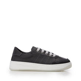 Sh Melda Black Leather Trainers