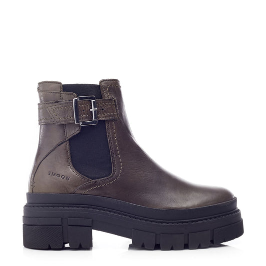Sh Oller Olive Leather Boots