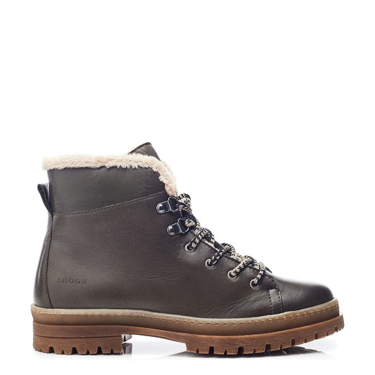 Sh Onella Olive Leather Boots