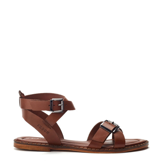 Sh Shara Tan Leather Sandals