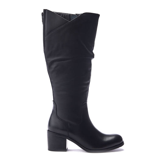 Soleene Black Leather Boots