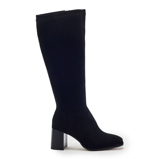 Stellan Black Alcantara Boots