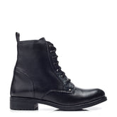 Surestime Black Leather Boots