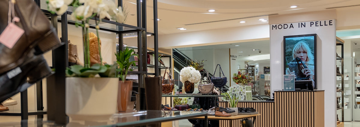 Moda in Pelle store interior