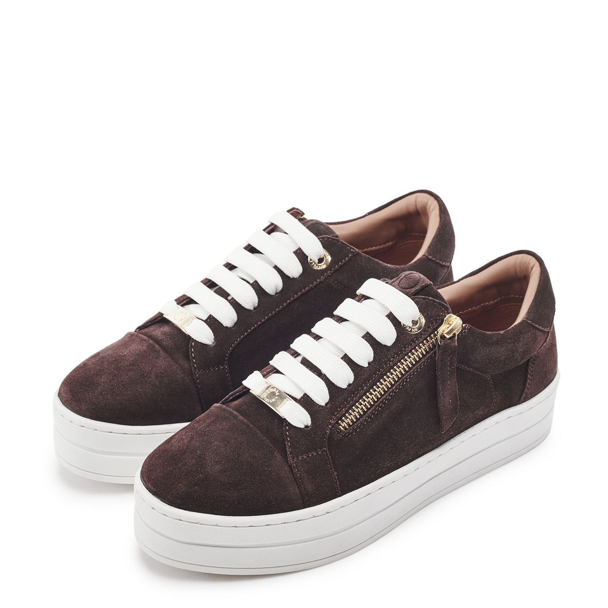 Abbee Brown Suede Trainers