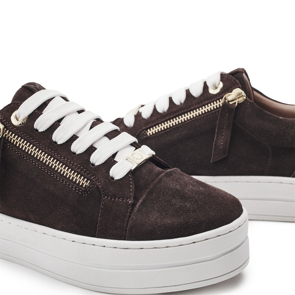 Abbee Brown Suede Trainers