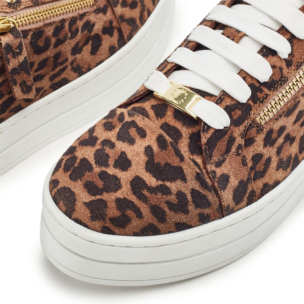 Abbee Leopard Suede Trainers