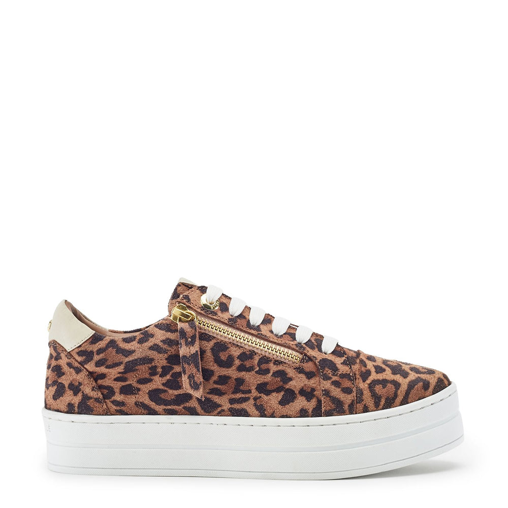 Abbee Leopard Suede Trainers