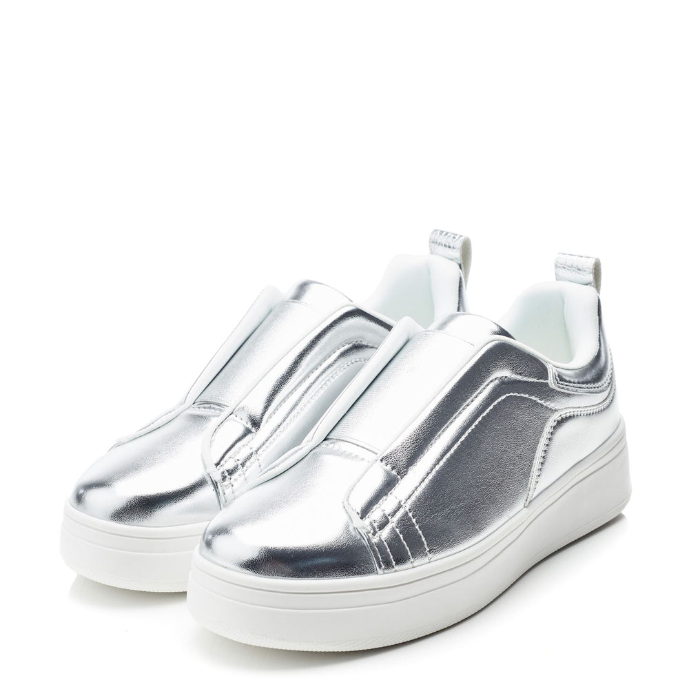 Adaline Silver Porvair Trainers