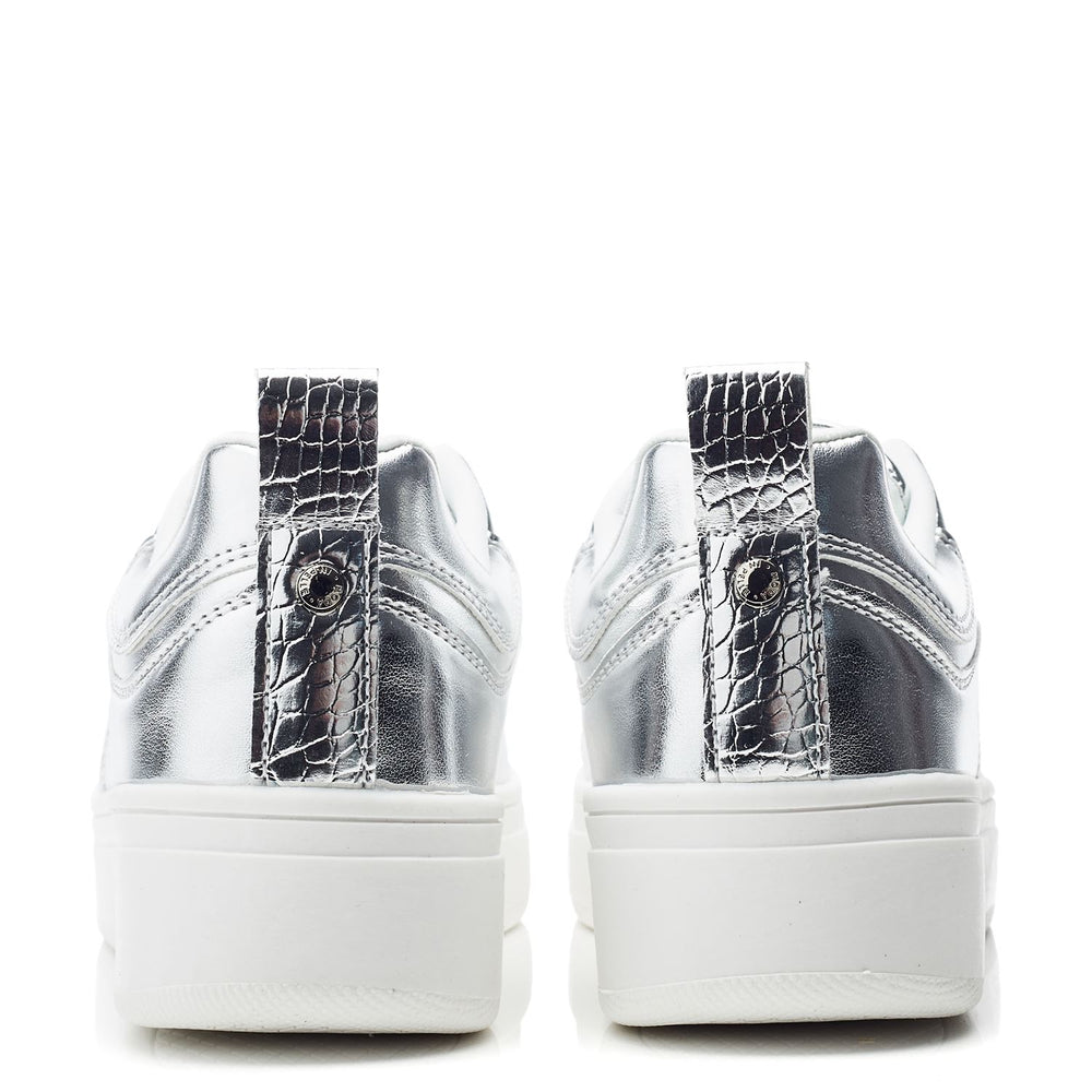 Adaline Silver Porvair Trainers