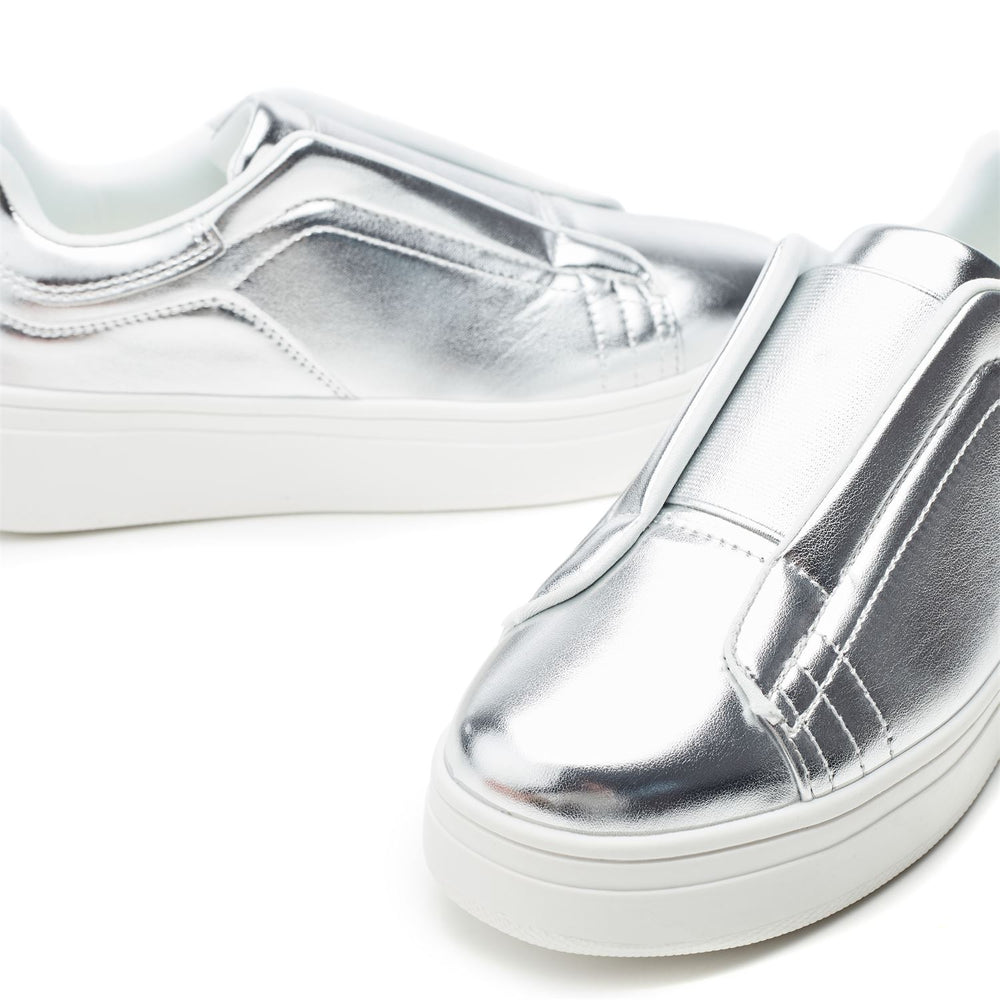 Adaline Silver Porvair Trainers
