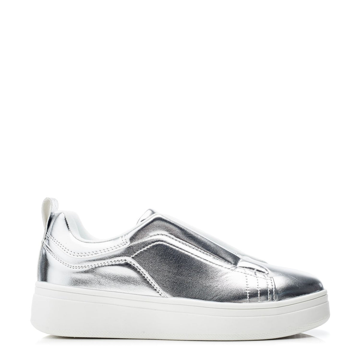 Adaline Silver Porvair Trainers