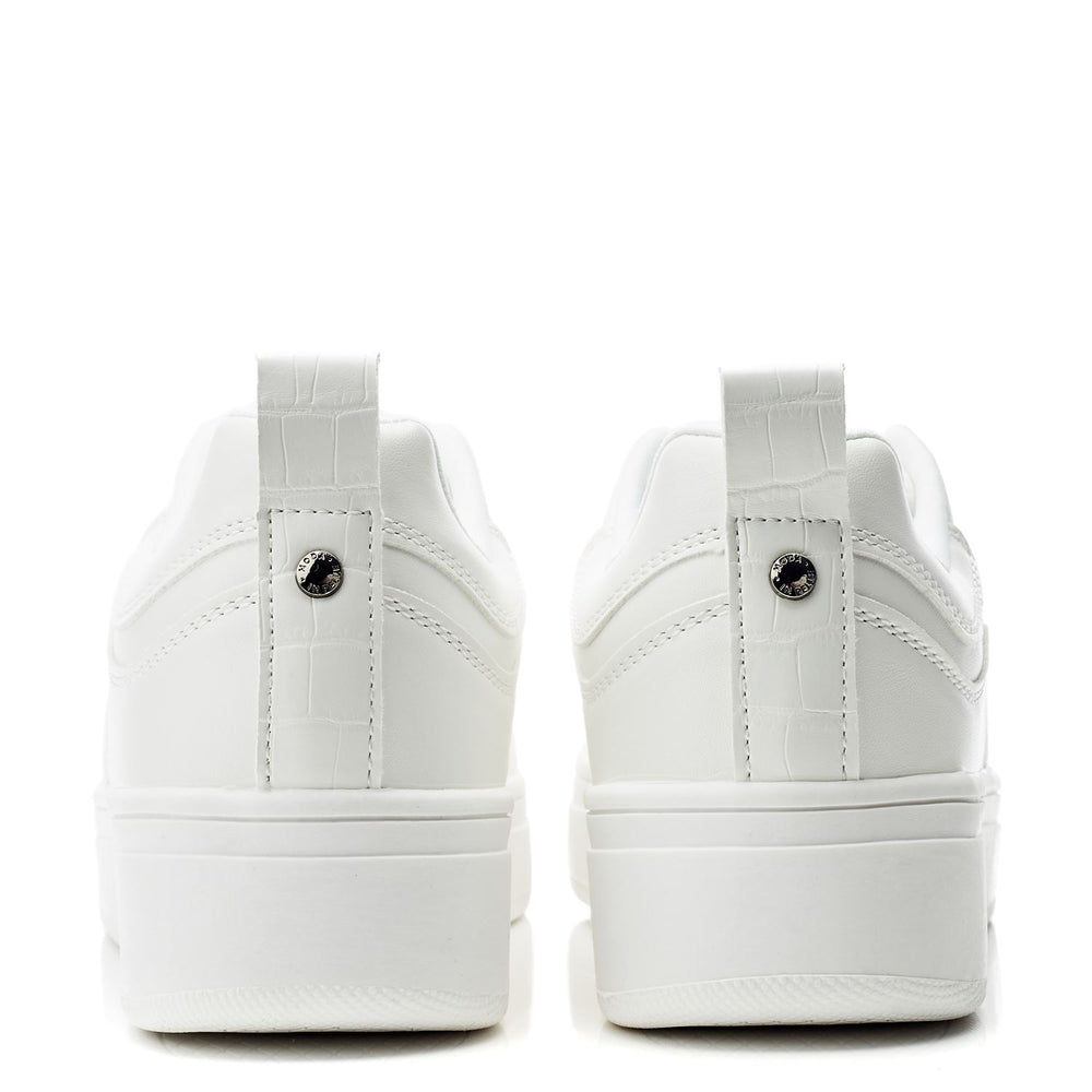 Adaline White Porvair Trainers
