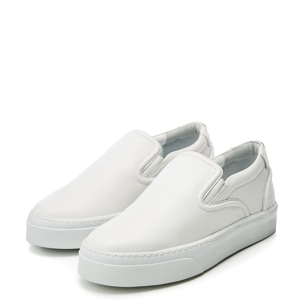 Adreenia White Leather Trainers
