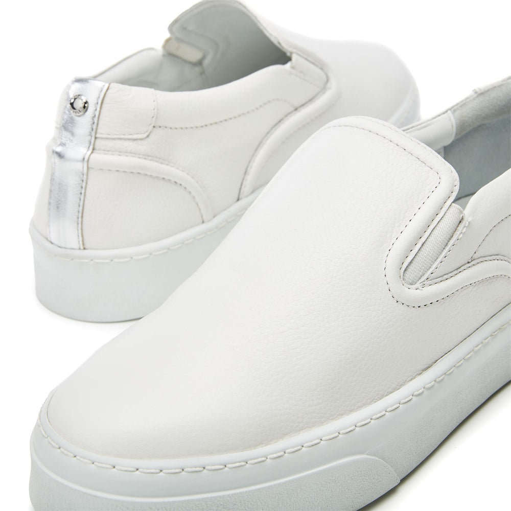 Adreenia White Leather Trainers